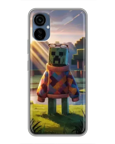 Чехол для TECNO Camon 19 Neo с картинкой «Крипер в свитере»