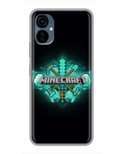 Чехол для TECNO Camon 19 Neo с картинкой «Minecraft Diamond лого»