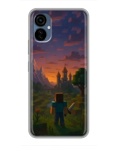 Чехол для TECNO Camon 19 Neo с картинкой «Стив у башни»