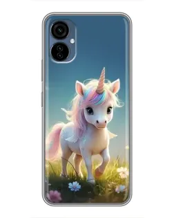 Чехол для TECNO Camon 19 Neo с картинкой «Единорог на поляне»