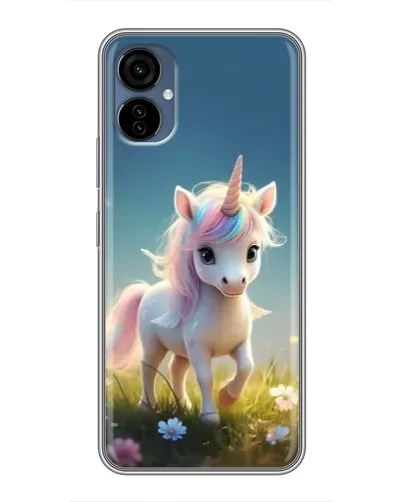 Чехол для TECNO Camon 19 Neo с картинкой «Единорог на поляне»