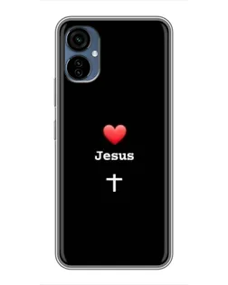 Чехол для TECNO Camon 19 Neo с картинкой «Сердце - Jesus» Чехол для TECNO Camon 19 Neo с картинкой «Сердце - Jesus»