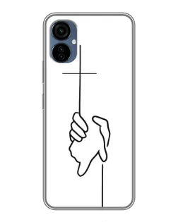 Чехол для TECNO Camon 19 Neo с картинкой «Рука держит» Чехол для TECNO Camon 19 Neo с картинкой «Рука держит»