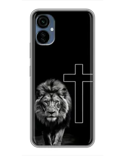Чехол для TECNO Camon 19 Neo с картинкой «Лев и Крест» Чехол для TECNO Camon 19 Neo с картинкой «Лев и Крест»