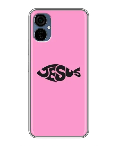 Чехол для TECNO Camon 19 Neo с картинкой «Розовый символ Jesus» Чехол для TECNO Camon 19 Neo с картинкой «Розовый символ Jesus»