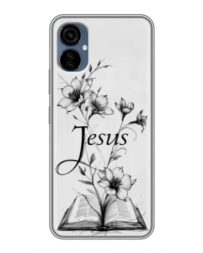 Чехол для TECNO Camon 19 Neo с картинкой «Цветы и Библия» Чехол для TECNO Camon 19 Neo с картинкой «Цветы и Библия»