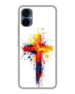 Чехол для TECNO Camon 19 Neo с картинкой «Акварельный крест»