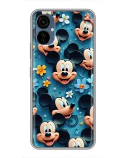 Чехол для TECNO Camon 19 Neo с картинкой «Паттерн Микки и Минни»