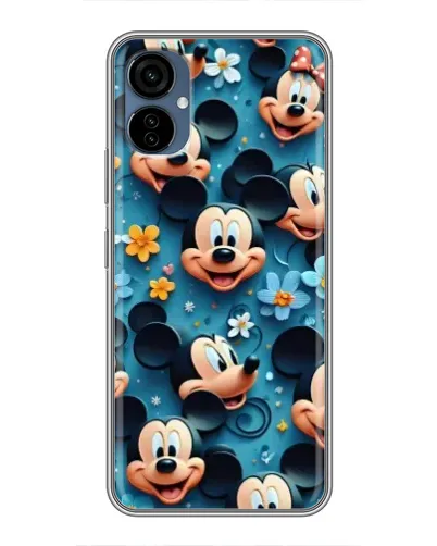 Чехол для TECNO Camon 19 Neo с картинкой «Паттерн Микки и Минни» Чехол для TECNO Camon 19 Neo с картинкой «Паттерн Микки и Минни»