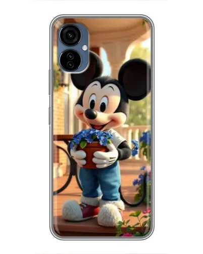 Чехол для TECNO Camon 19 Neo с картинкой «Микки садовод» Чехол для TECNO Camon 19 Neo с картинкой «Микки садовод»
