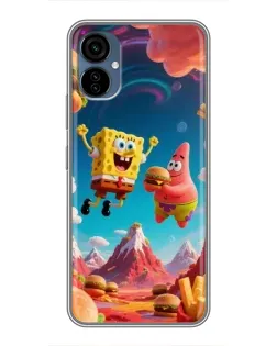 Чехол для TECNO Camon 19 Neo с картинкой «Космический фастфуд»