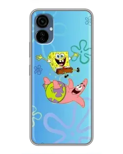 Чехол для TECNO Camon 19 Neo с картинкой «Спанч Боб и Патрик»