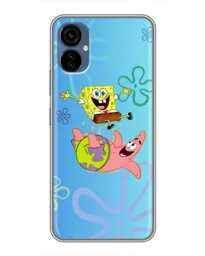 Чехол для TECNO Camon 19 Neo с картинкой «Спанч Боб и Патрик» Чехол для TECNO Camon 19 Neo с картинкой «Спанч Боб и Патрик»