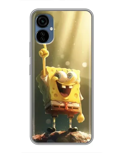 Чехол для TECNO Camon 19 Neo с картинкой «Сияющий Спанч Боб» Чехол для TECNO Camon 19 Neo с картинкой «Сияющий Спанч Боб»