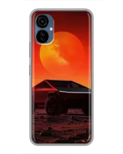 Чехол для TECNO Camon 19 Neo с картинкой «Cybertruck на Марсе»