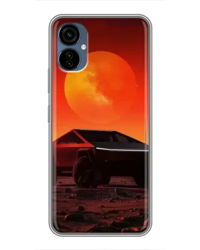 Чехол для TECNO Camon 19 Neo с картинкой «Cybertruck на Марсе»