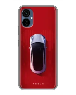 Чехол для TECNO Camon 19 Neo с картинкой «Tesla Top View»