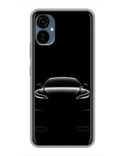 Чехол для TECNO Camon 19 Neo с картинкой «Силуэт Tesla Night»