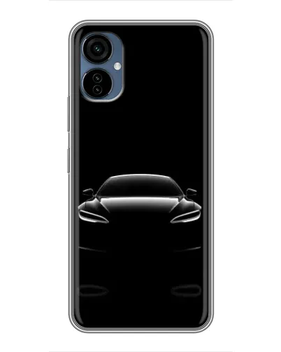 Чехол для TECNO Camon 19 Neo с картинкой «Силуэт Tesla Night»