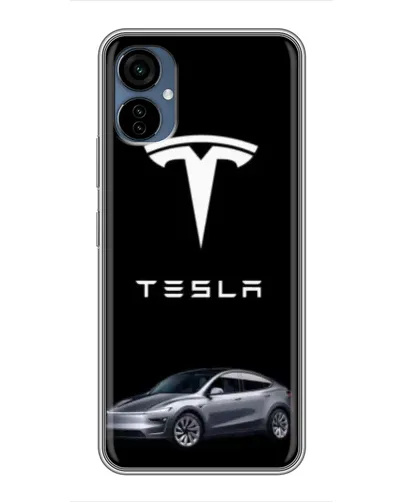 Чехол для TECNO Camon 19 Neo с картинкой «Tesla Model Y»