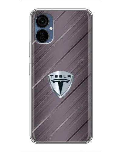 Чехол для TECNO Camon 19 Neo с картинкой «Металлическая текстура Tesla»