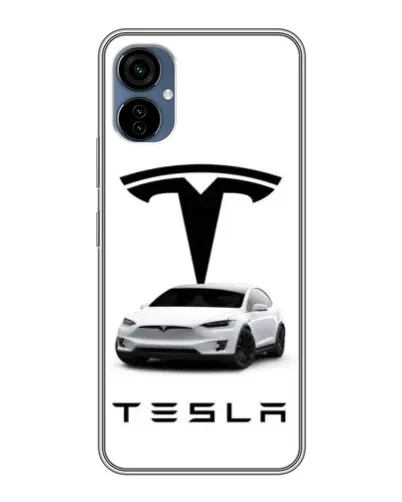 Чехол для TECNO Camon 19 Neo с картинкой «Tesla White Style»