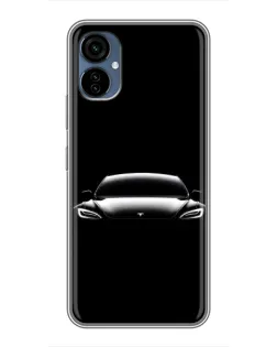 Чехол для TECNO Camon 19 Neo с картинкой «Фары Tesla Night»
