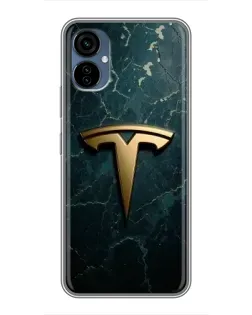 Чехол для TECNO Camon 19 Neo с картинкой «Мраморная Tesla Gold»