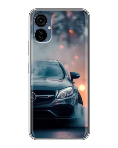 Чехол для TECNO Camon 19 Neo с картинкой «Mercedes — ночной город»