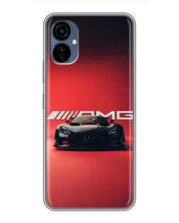 Чехол для TECNO Camon 19 Neo с картинкой «Mercedes AMG — красная линия»