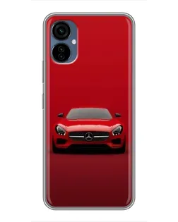 Чехол для TECNO Camon 19 Neo с картинкой «Красный Mercedes AMG»