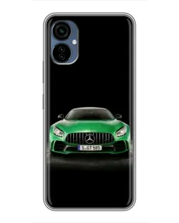 Чехол для TECNO Camon 19 Neo с картинкой «Mercedes — неоновый лого»