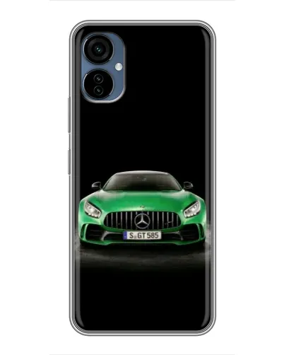 Чехол для TECNO Camon 19 Neo с картинкой «Mercedes — неоновый лого»
