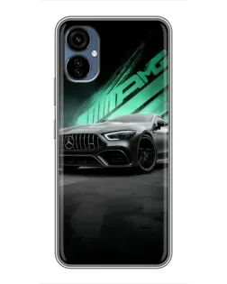 Чехол для TECNO Camon 19 Neo с картинкой «Темный Mercedes AMG»