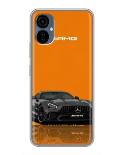 Чехол для TECNO Camon 19 Neo с картинкой «Оранжевый Mercedes AMG»