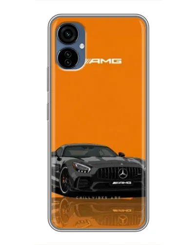 Чехол для TECNO Camon 19 Neo с картинкой «Оранжевый Mercedes AMG»