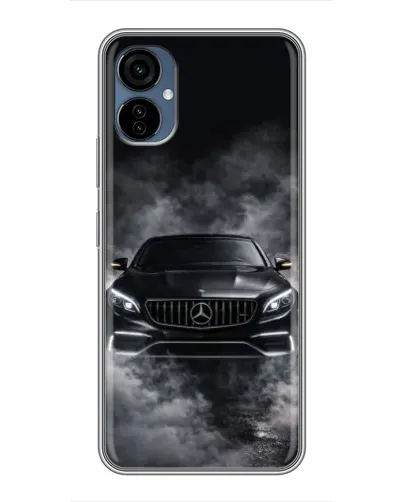 Чехол для TECNO Camon 19 Neo с картинкой «Mercedes в дыму»
