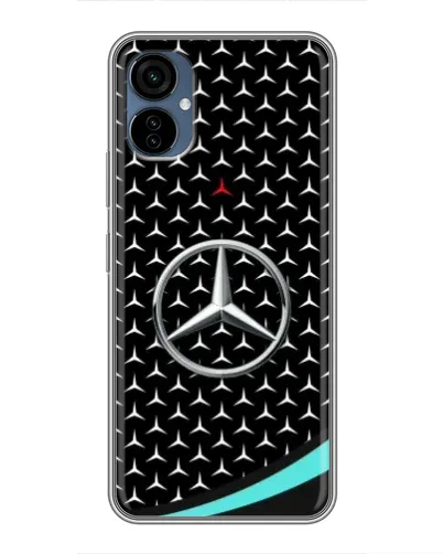 Чехол для TECNO Camon 19 Neo с картинкой «Mercedes — бирюзовый акцент»