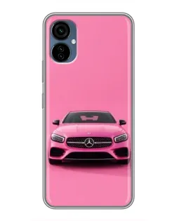 Чохол для TECNO Camon 19 Neo з картинкою «Рожевий Mercedes AMG»