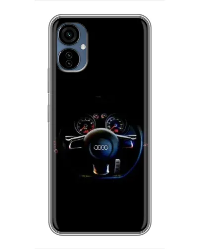 Чехол для TECNO Camon 19 Neo с картинкой «Салон Audi — руль»