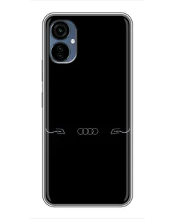 Чехол для TECNO Camon 19 Neo с картинкой «Audi — световой подпись»