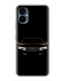 Чехол для TECNO Camon 19 Neo с картинкой «Audi — ночной контур»