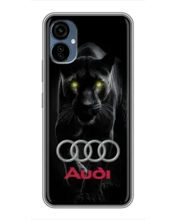 Чехол для TECNO Camon 19 Neo с картинкой «Пантера и Audi»