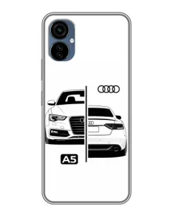 Чехол для TECNO Camon 19 Neo с картинкой «Audi — контрастный дизайн»
