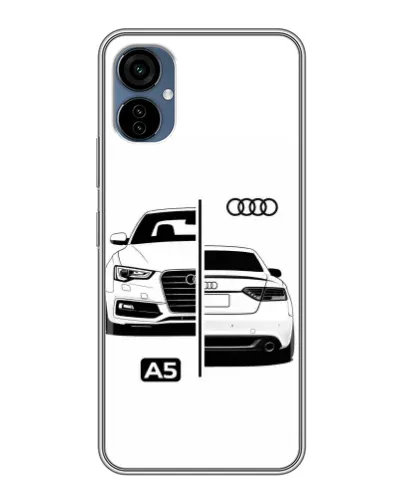 Чехол для TECNO Camon 19 Neo с картинкой «Audi — контрастный дизайн»
