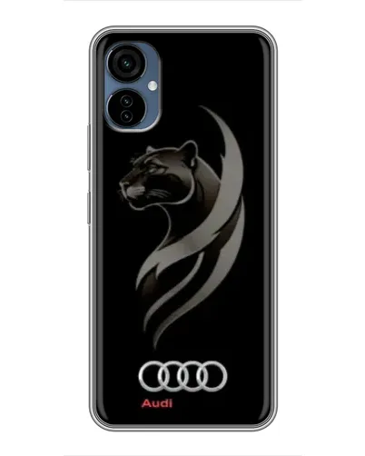 Чехол для TECNO Camon 19 Neo с картинкой «Графика — пантера и Audi»