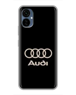Чехол для TECNO Camon 19 Neo с картинкой «Audi — золотой логотип»