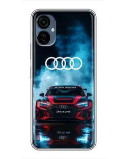 Чехол для TECNO Camon 19 Neo с картинкой «Audi Sport — неон»
