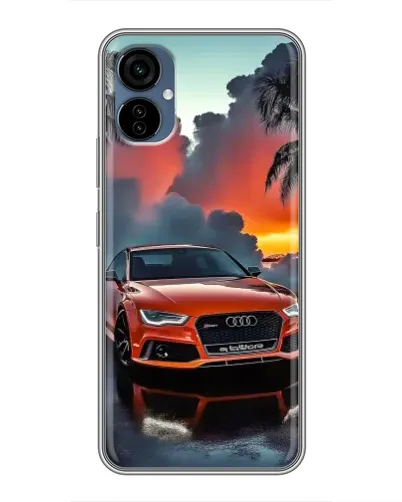 Чехол для TECNO Camon 19 Neo с картинкой «Audi — закат»