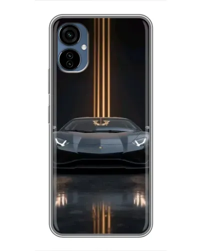 Чехол для TECNO Camon 19 Neo с картинкой «Lamborghini золотые линии»